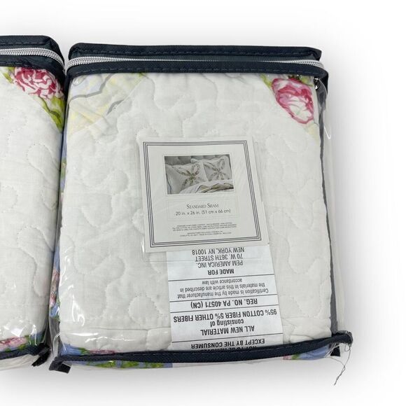 Modern Southern Home Sadie Quilt Pillow Shams Set of Two Brand New Packages NWT - Picture 6 of 9